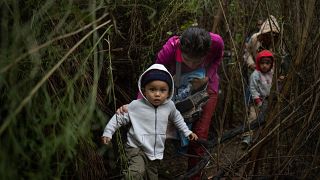 Flüchtlinge an der Grenze zwischen Mexiko und den USA
