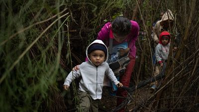 Flüchtlinge an der Grenze zwischen Mexiko und den USA