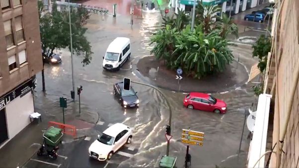 La gota fría causa estragos en el Levante español La gota fría causa estragos en el Levante español