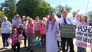 مظاهرة أمام البيت الأبيض تنادي بقطع العلاقات مع السعودية