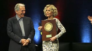 Jane Fonda honoured in the birthplace of cinema