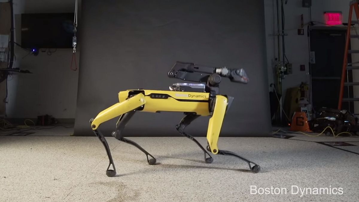 SpotMini robot dancing