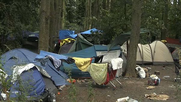 France : évacuation d'un campement de réfugiés dans le Nord France : évacuation d'un campement de réfugiés dans le Nord