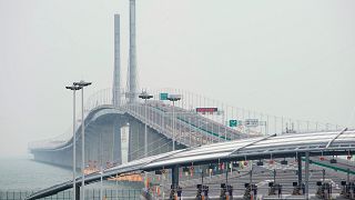 China inaugura el puente sobre el mar más largo del mundo