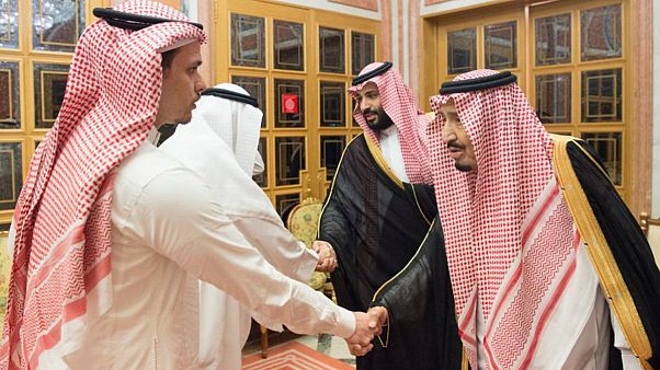 دیدار ملک سلمان و محمد بن سلمان با صالح و سهل خاشقجی دیدار ملک سلمان و محمد بن سلمان با صالح و سهل خاشقجی