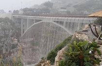 Watch: Heavy rainfall turns bridge into spectacular waterfall in Southern Italy