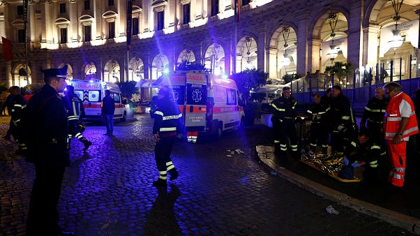 Szurkolók alatt szabadult el a mozgólépcső Rómában Szurkolók alatt szabadult el a mozgólépcső Rómában