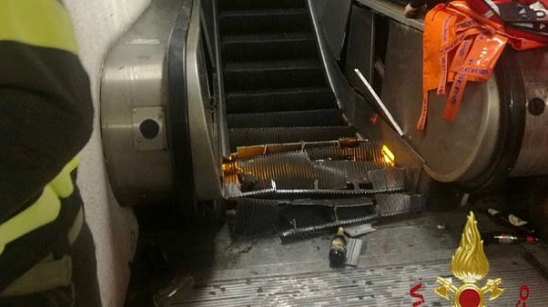 Roma, guasto alla scala mobile: inchiesta per lesioni Roma, guasto alla scala mobile: inchiesta per lesioni