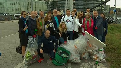 MEPs take part in plastic cleanup to mark World Cleanup Day