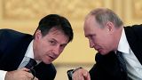 Giuseppe Conte de visita a Moscovo Giuseppe Conte de visita a Moscovo