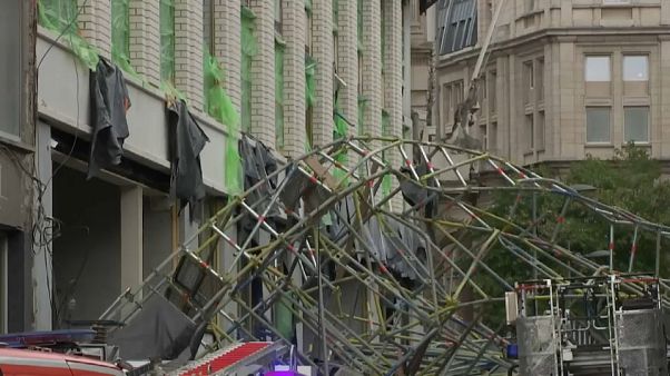 Dramatique accident d'échafaudage à Anvers Dramatique accident d'échafaudage à Anvers