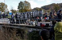 Disturbios en la frontera entre Bosnia y Croacia