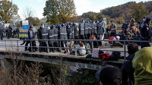 Disturbios en la frontera entre Bosnia y Croacia Disturbios en la frontera entre Bosnia y Croacia