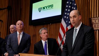 FBI Assistant Director in Charge William Sweeney, Jr. speaks at a press bri