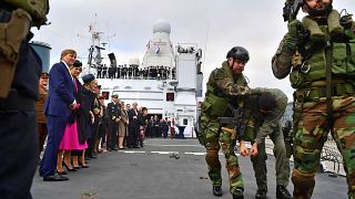 شاهد: تدريب مشترك للقوات البحرية البريطانية-الهولندية وسط حضور ملكي