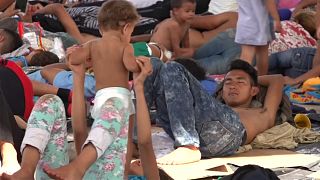 Migrantenkarawane macht Stopp im mexikanischen Mapastepec