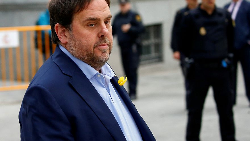 Oriol Junqueras chega ao tribunal