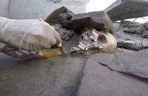 Hallan varios esqueletos intactos en la antigua ciudad enterrada de Pompeya