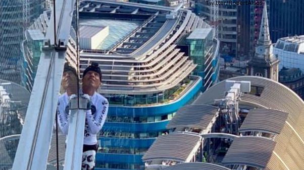 'French Spider-Man' arrested after climbing one of tallest towers in London 'French Spider-Man' arrested after climbing one of tallest towers in London