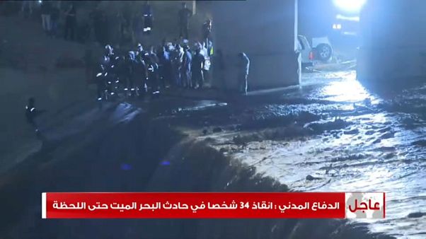 Al menos 18 muertos, en su mayoría niños, en inundaciones en Jordania Al menos 18 muertos, en su mayoría niños, en inundaciones en Jordania