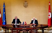 EU-Kommissionspräsident Juncker und Tunesiens Präsident Essebsi