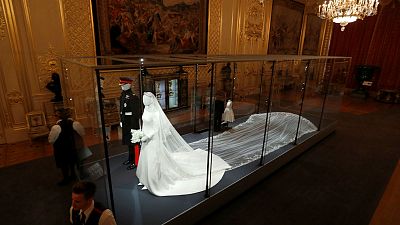 Meghan and Harry's wedding attire on display at Windsor Castle