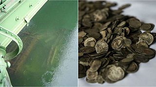  کشف ۲۰۰۰ سکه از کشتی غرق شده بدنبال کاهش بی‌سابقه سطح آب دانوب