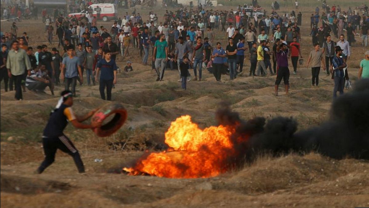 مقتل خمسة فلسطينيين برصاص إسرائيلي بغزة وسقوط قذائف صاروخية على بلدات إسرائيلية مجاورة