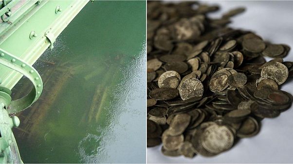 El Danubio, en mínimos históricos, revela un puente hundido en la Segunda Guerra Mundial El Danubio, en mínimos históricos, revela un puente hundido en la Segunda Guerra Mundial