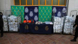 شاهد: الشرطة الإسبانية تعثر على 6 أطنان من الكوكايين داخل شحنة للموز