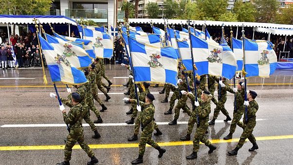 Φωτογραφία αρχείου από την παρέλαση στη Θεσσαλονίκη στις 28/10/2017 Φωτογραφία αρχείου από την παρέλαση στη Θεσσαλονίκη στις 28/10/2017