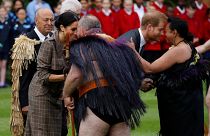  Watch: Harry and Meghan rub noses in traditional Maori greeting