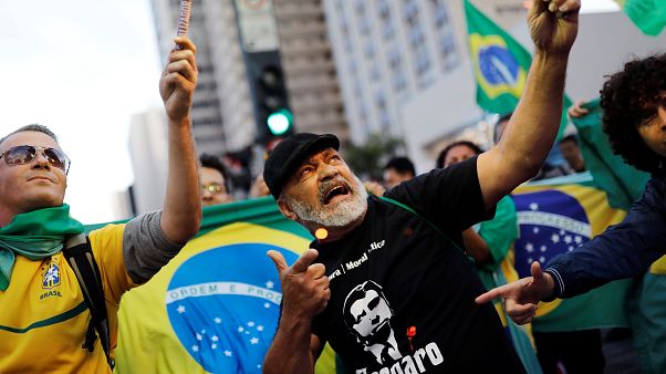 Apoiantes de Jair Bolsonaro festejam êxito do PSL Apoiantes de Jair Bolsonaro festejam êxito do PSL