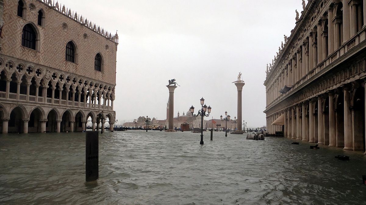 Venice under water
