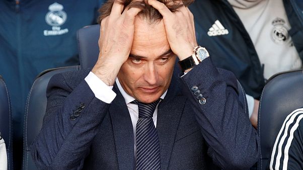 Julen Lopetegui durante el partido Real Madrid-FC Barcelon Julen Lopetegui durante el partido Real Madrid-FC Barcelon