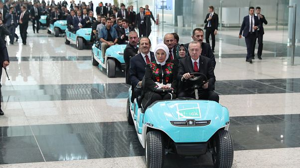 Erdogan inaugure le nouvel aéroport géant d'Istanbul Erdogan inaugure le nouvel aéroport géant d'Istanbul