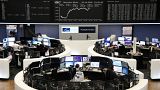 Big bounce for European shares as investors put messy October behind them