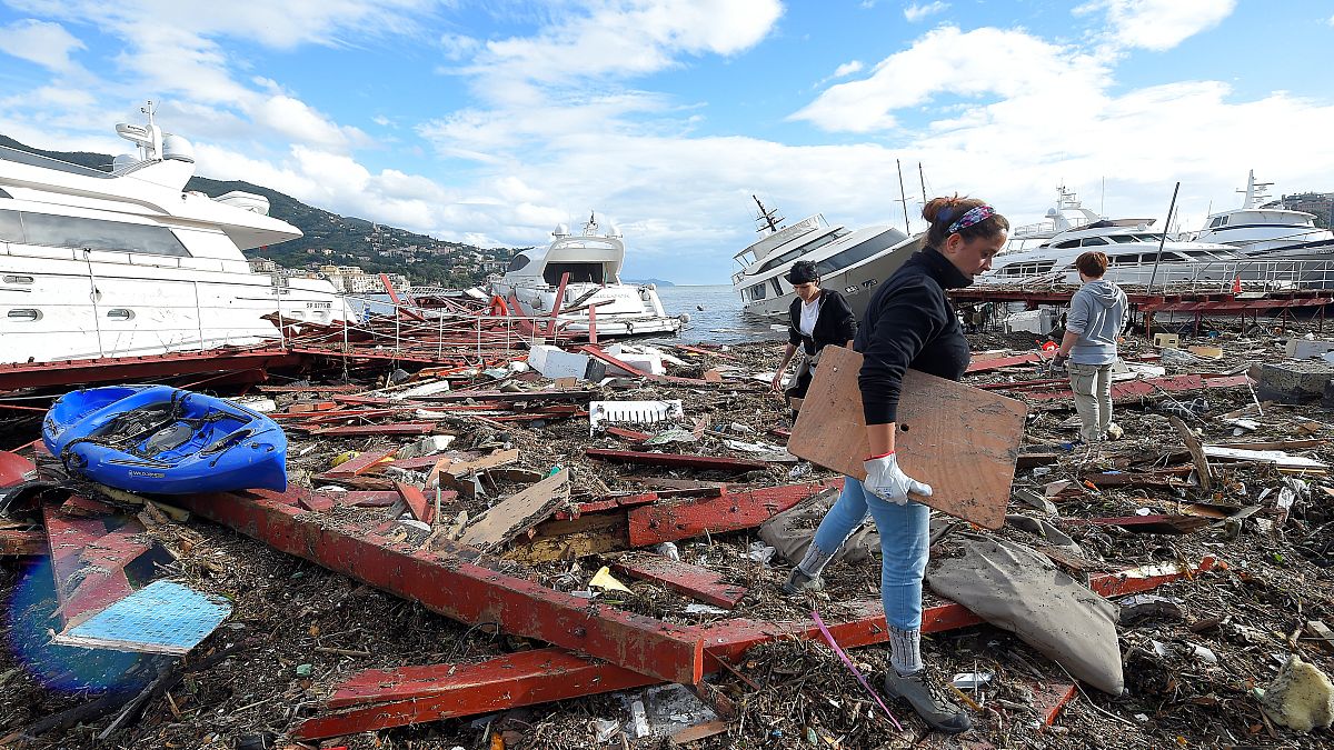 Media Europa sacudida por el temporal que deja doce muertos en Italia