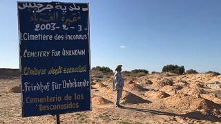 Cemitério dos Desconhecidos, em Zarzis, na Tunísia