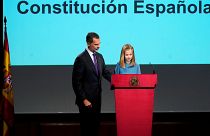 La princesa Leonor hace su primera lectura pública