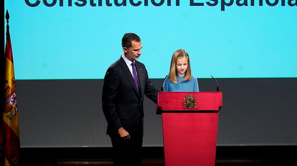 La princesa Leonor hace su primera lectura pública La princesa Leonor hace su primera lectura pública