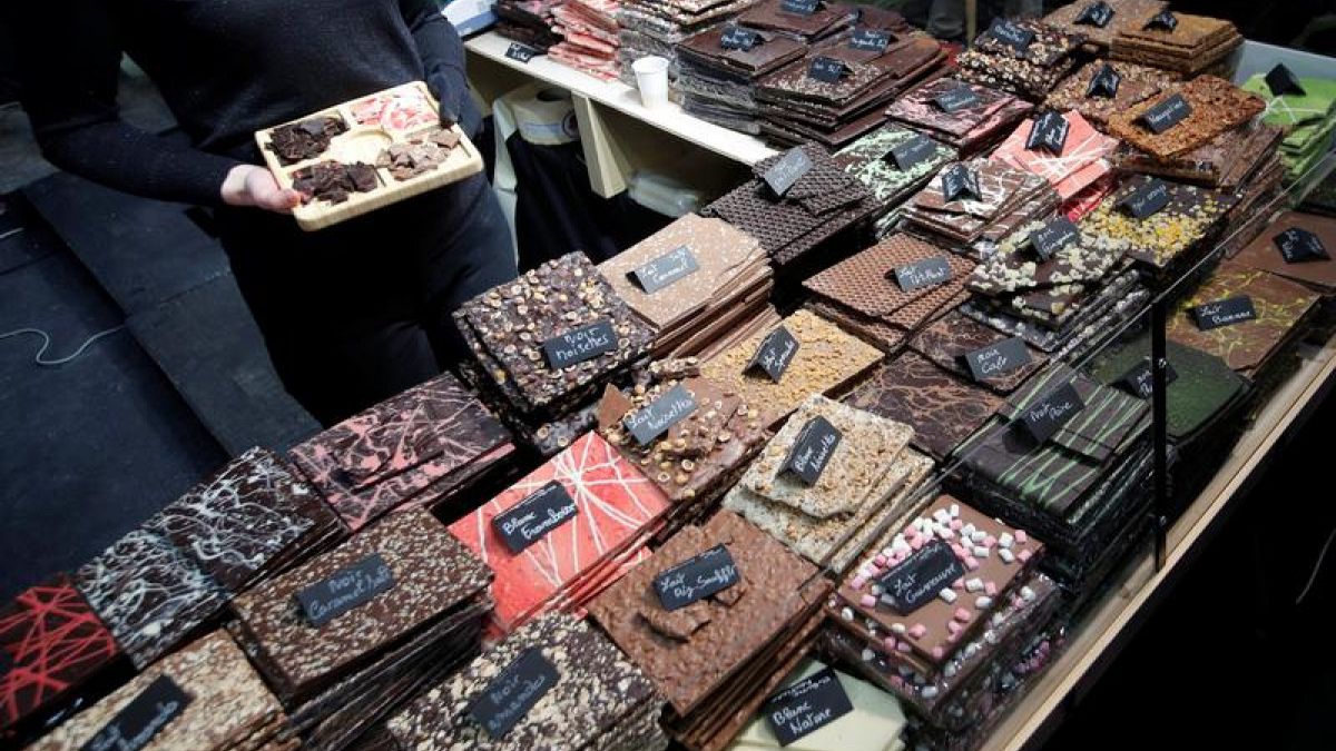 В Париже открылась самая большая ярмарка шоколада