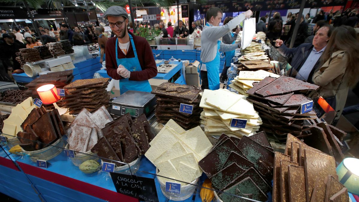 شکلات خوردنی و پوشیدنی در نمایشگاه پاریس