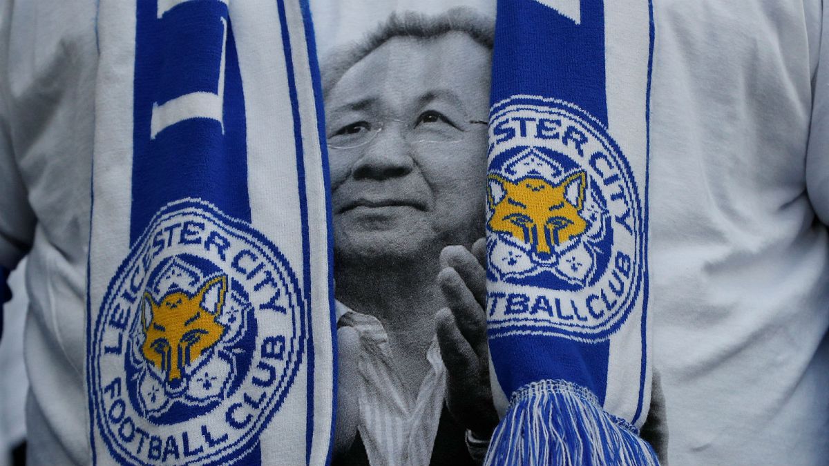 In Pictures: Leicester City owner Vichai remembered by footballers and loved ones