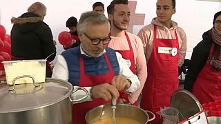 Michelin Star Chefs cook for homeless in Belgium