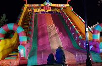 Eight children injured in fall from inflatable slide at UK fireworks event