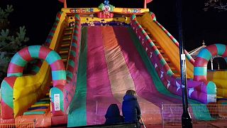 Eight children injured in fall from inflatable slide at UK fireworks event