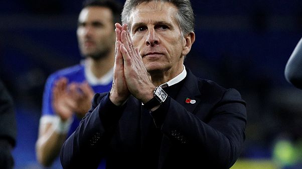Claude Puel, allenatore del Leicester. Claude Puel, allenatore del Leicester.