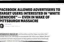 Le scuse di Facebook per le inserzioni "suprematiste"