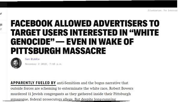 Le scuse di Facebook per le inserzioni "suprematiste" Le scuse di Facebook per le inserzioni "suprematiste"